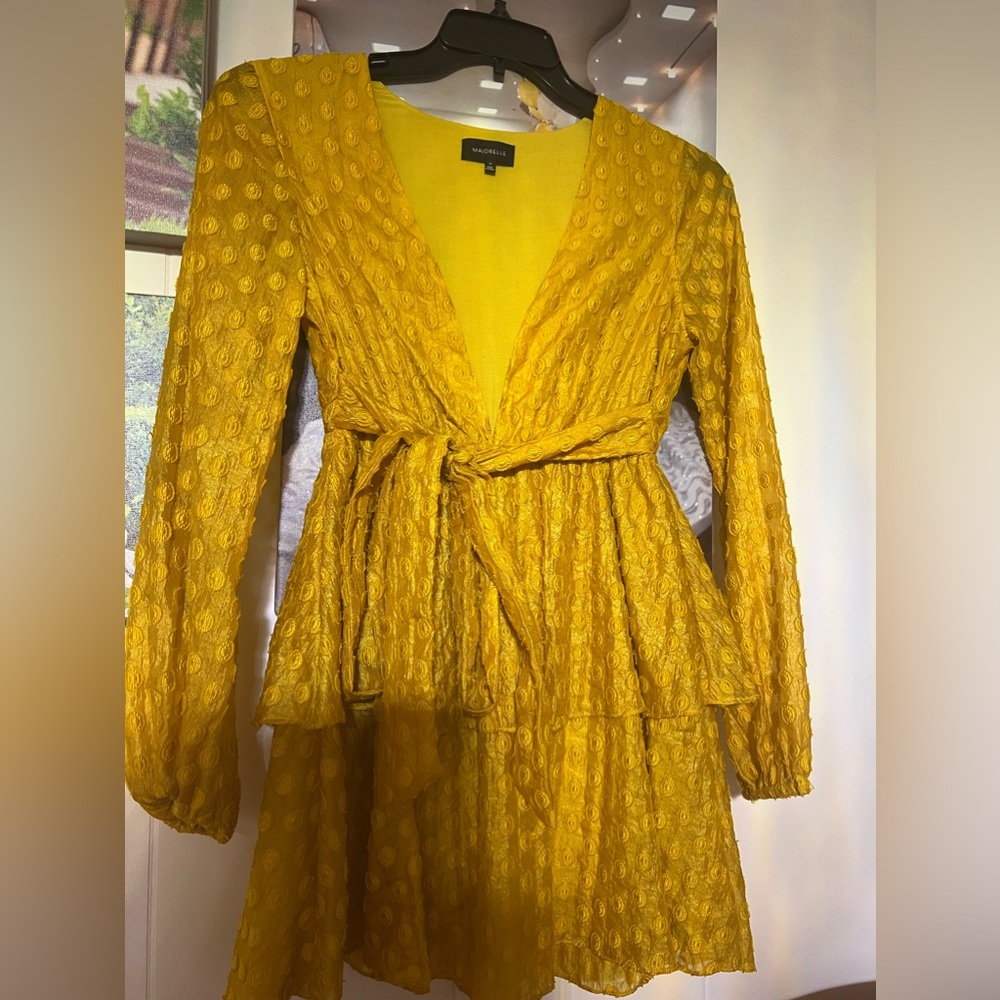 Revolve MAJORELLE golden yellow dress